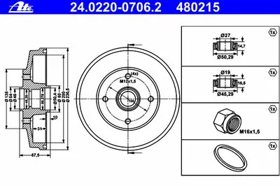 Тормозной барабан ATE купить