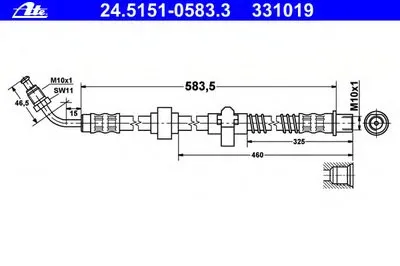 Тормозной шланг ATE купить