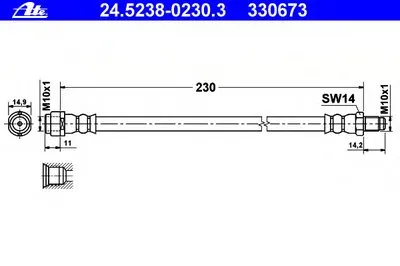 Тормозной шланг ATE купить