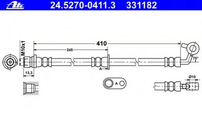 Тормозной шланг ATE купить