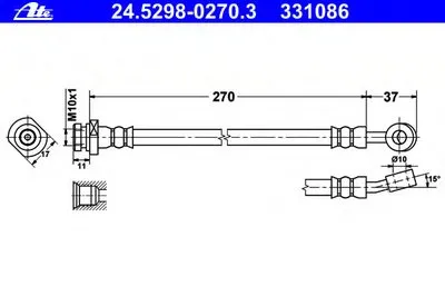 Тормозной шланг ATE купить