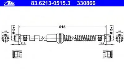 Тормозной шланг ATE купить