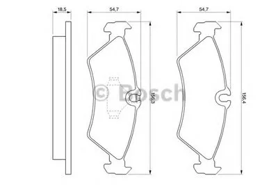 Комплект тормозных колодок, дисковый тормоз BOSCH купить