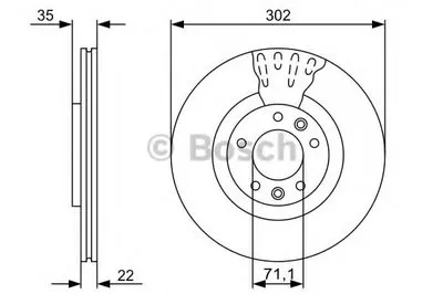 Тормозной диск BOSCH купить