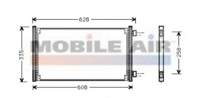 Конденсатор, кондиционер VAN WEZEL купить