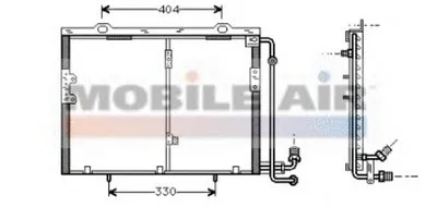 Конденсатор, кондиционер VAN WEZEL купить