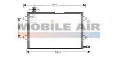 Конденсатор, кондиционер VAN WEZEL купить