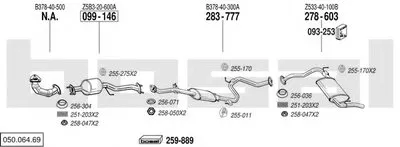 Система выпуска ОГ BOSAL купить