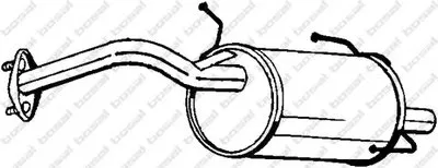 Глушитель выхлопных газов конечный BOSAL купить