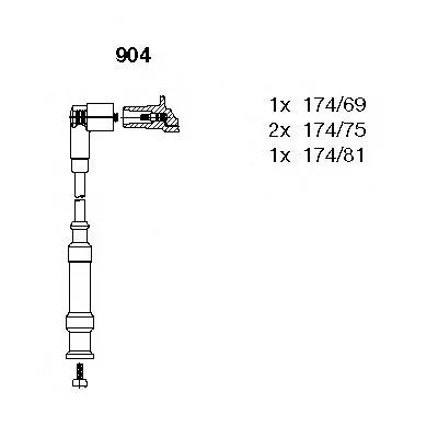 Комплект проводов зажигания BREMI купить