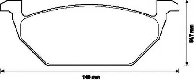 Комплект тормозных колодок, дисковый тормоз JURID купить