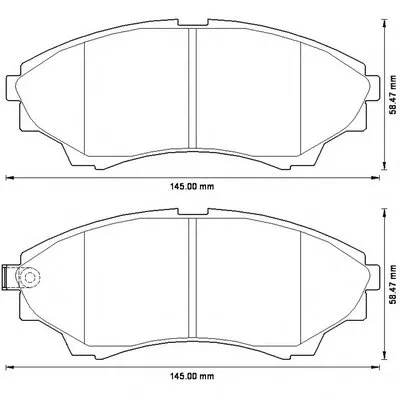 Комплект тормозных колодок, дисковый тормоз JURID купить