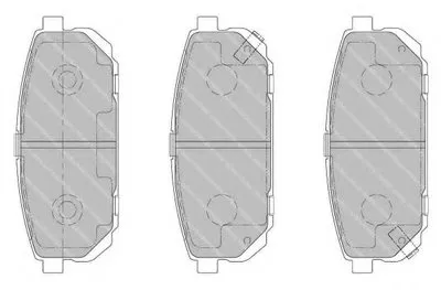 Комплект тормозных колодок, дисковый тормоз PREMIER FERODO купить