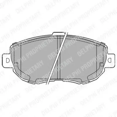 Комплект тормозных колодок, дисковый тормоз DELPHI купить