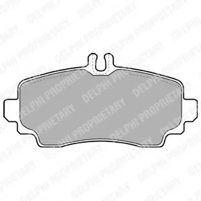 Комплект тормозных колодок, дисковый тормоз DELPHI купить