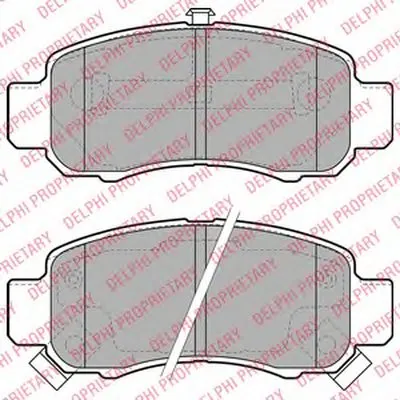 Комплект тормозных колодок, дисковый тормоз DELPHI купить