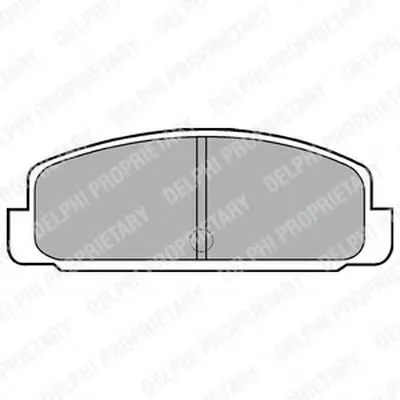 Комплект тормозных колодок, дисковый тормоз DELPHI купить