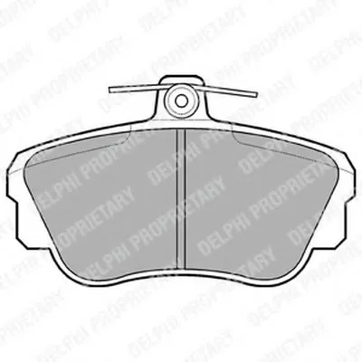 Комплект тормозных колодок, дисковый тормоз DELPHI купить