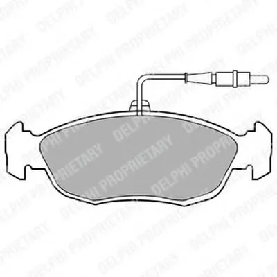Комплект тормозных колодок, дисковый тормоз DELPHI купить