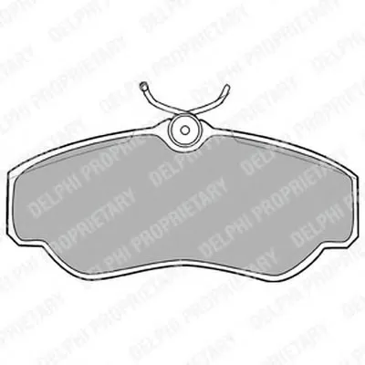 Комплект тормозных колодок, дисковый тормоз DELPHI купить
