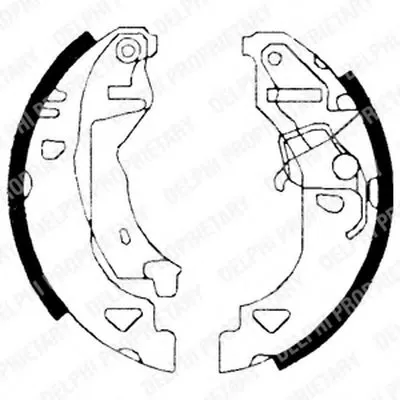 Комплект тормозных колодок DELPHI купить