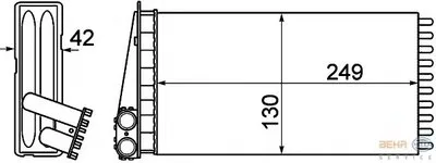 Теплообменник, отопление салона BEHR HELLA SERVICE купить