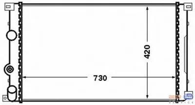 Радиатор, охлаждение двигателя BEHR HELLA SERVICE купить