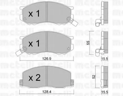Комплект тормозных колодок, дисковый тормоз METELLI купить