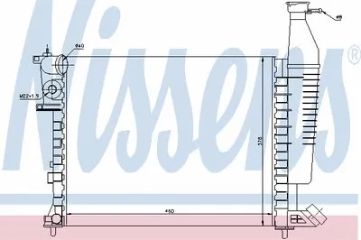 Радиатор, охлаждение двигателя NISSENS купить
