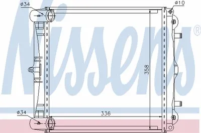 Радиатор, охлаждение двигателя NISSENS купить