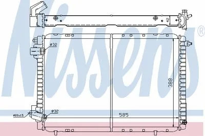 Радиатор, охлаждение двигателя NISSENS купить