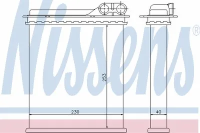 Теплообменник, отопление салона NISSENS купить