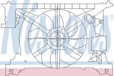 Вентилятор, охлаждение двигателя NISSENS купить