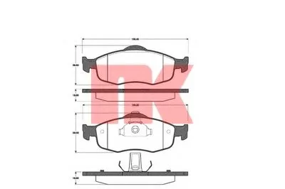 Комплект тормозных колодок, дисковый тормоз NK купить