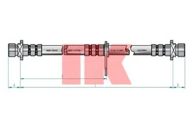Тормозной шланг NK купить