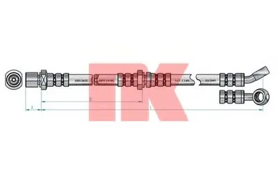 Тормозной шланг NK купить