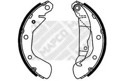 Комплект тормозных колодок MAPCO купить