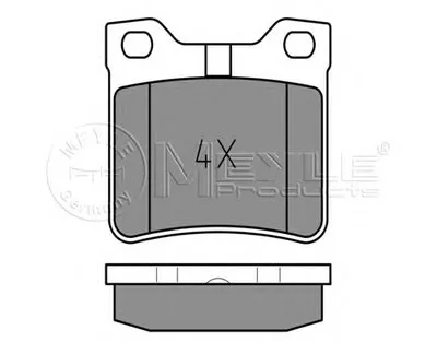 Комплект тормозных колодок, дисковый тормоз MEYLE купить