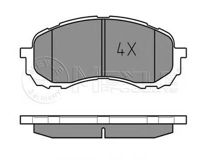 Комплект тормозных колодок, дисковый тормоз MEYLE купить