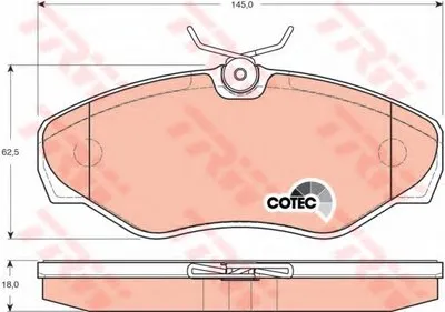 Комплект тормозных колодок, дисковый тормоз COTEC TRW купить