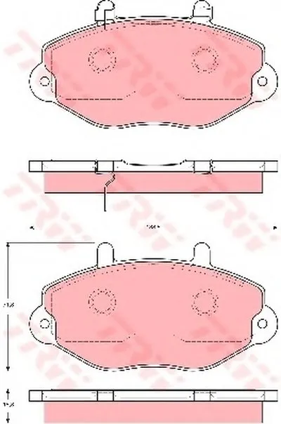 Комплект тормозных колодок, дисковый тормоз TRW купить