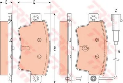 Комплект тормозных колодок, дисковый тормоз TRW купить