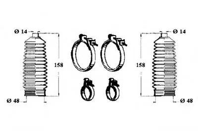 Комплект пылника, рулевое управление OCAP купить