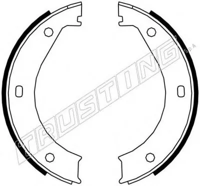 Комплект тормозных колодок, стояночная тормозная система TRUSTING купить