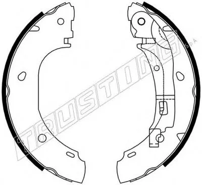 Комплект тормозных колодок REPARATION KIT TRUSTING купить