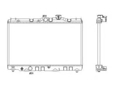 Радиатор, охлаждение двигателя NRF купить