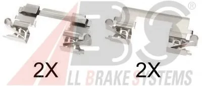 Комплектующие, колодки дискового тормоза A.B.S. купить