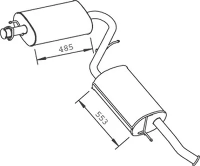 Средний / конечный глушитель ОГ DINEX купить