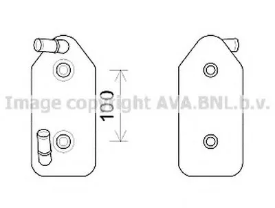 Масляный радиатор, автоматическая коробка передач AVA QUALITY COOLING купить