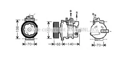 Компрессор, кондиционер AVA QUALITY COOLING купить